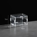 Akryllterrarium för reptiler 10 x 8 x 7 cm Mini avelsboks för tarantlar, spindlar, skorpioner och reptiler med ventilationshål 2