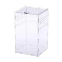 Akrylt terrarium för reptiler 15 x 15 x 25 cm Uppfödningslåda för tarantlar, spindlar, skorpioner och reptiler med ventilationshål 1