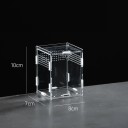 Akryllterrarium för reptiler 8 x 7 x 10 cm Uppfödningslåda för tarantlar, spindlar, skorpioner och reptiler med ventilationshål 2
