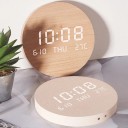 LED digitala väggklockor temperatur datum och tid 22 x 20,5 x 3,5 cm för moderna interiörer 2