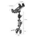 Suporte de parede rotativo para tablet e telefone para passadeira, carrinho, bicicleta de exercício, bicicleta 360° 5