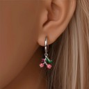 Orecchini a forma di tulipano in argento sterling 925 per donne Gioielli floreali simbolo di amore, eleganza e perfezione motivo primaverile fresco 2