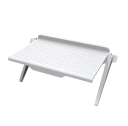 Justerbar överhylla för monitor eller TV, halkfri yta, 215 x 113 mm, fäste för monitor, platsbesparing 6