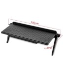 Hylla för monitor eller TV med justerbar lutning 300 x 113 mm, fäste till monitor, halkfri yta 3