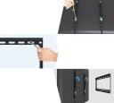 Väggfäste för TV 26-63 tum, vattenpass, justerbart, bärförmåga 50 kg, 455 x 425 mm 3