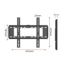 Väggfäste för TV 26-63 tum, vattenpass, justerbart, bärförmåga 50 kg, 455 x 425 mm 5