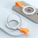 Univerzální magnetický stojánek na telefon Kroužek s oranžovým řemínkem Držák na mobil pro iPhone Pro Max Plus Samsung 4