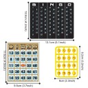 Bingo lotterimaskin 11 x 12 cm Rund bur Bordspel för familjen med kort och 5 reservkulor 2
