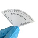 Mätverktyg för formning av ögonbryn 85 × 45 mm Transparent plastmall för exakt design av symmetriska ögonbryn 3