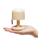 Liten bordslampa i form av en svamp 10,5 x 7,5 cm Soligt ljus med justerbar intensitet Nattlampa med dekorativ hänge 5 W 2