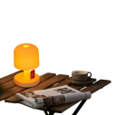 Liten bordslampa i form av en svamp 10,5 x 7,5 cm Soligt ljus med justerbar intensitet Nattlampa med dekorativ hänge 5 W 3