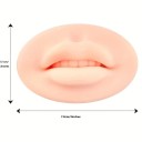 Silikonmodell för träning av läppar 3D Mjuk träningsmatta med realistisk form för träning av läppjustering 3