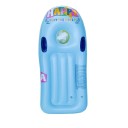 Uppblåsbar poolflyt 115 × 55 cm PVC Flytande solstol för vatten Avkopplande uppblåsbart tillbehör till poolen för sommaren 1