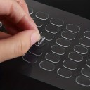 200 pcs Bandes adhésives double face antidérapantes, rubans adhésifs créatifs pour les bricoleurs, transparents, usage universel 5