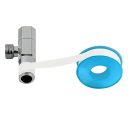 Ruban adhésif pour filetages 10 pcs PTFE blanc ruban d'étanchéité étanche pour usage de plomberie et de bricolage 2