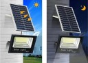 Solarlampa LED 30 W 1000 mAh med fjärrkontroll IP67 utomhusbelysning med 5 m kabel 3