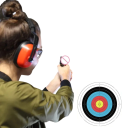 10 st Lukoställning mål 40 x 40 cm Runda pappersprofessionella mål Poängbedömning 1–10 Centralt riktkors 7