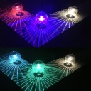 Solärt flytande LED-ljus 10 cm IP44 Vattentålig ljuskula med färgförändring för pool, damm, fontän Dekoration 7