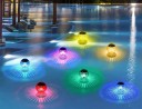 Solärt flytande LED-ljus 10 cm IP44 Vattentålig ljuskula med färgförändring för pool, damm, fontän Dekoration 9