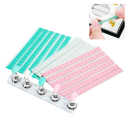 96 pcs Colle en gel réutilisable pour ongles artificiels 5 mm x 2,54 cm Pâte à ongles pour support d'entraînement 3