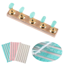 96 pcs Colle en gel réutilisable pour ongles artificiels 5 mm x 2,54 cm Pâte à ongles pour support d'entraînement 5