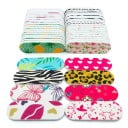 50 pcs Lime à ongles 6 x 1,9 cm Mix de motifs Papier de verre Éponge EVA Mini lime jetable Manucure pédicure Salon 1