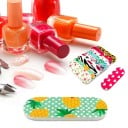 50 pcs Lime à ongles 6 x 1,9 cm Mix de motifs Papier de verre Éponge EVA Mini lime jetable Manucure pédicure Salon 2
