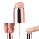 Silikonborste för naglar och make-up 9 x 1,5 x 1,5 cm Mjuk återanvändbar applikator Lätt tvättbart kosmetiskt verktyg 5