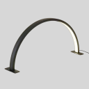 LED skrivebordslampe New Moon 39 x 21,5 cm USB halvmåne 180° 364 LED dæmpbar jævnt lys til negle og vipper 8