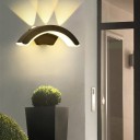 LED vägglampa 10W IP66 varmt vitt ljus 29,6 x 9 cm för balkong, terrass, trädgård, utomhusbelysning 1
