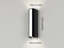 LED vägglampa 10W IP66 Varm vitt ljus 22 x 6 x 6 cm för balkong terrass trädgård utomhusbelysning utan sensor AC 85-265V 3