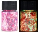 Ljusglittrar för epoxiharts Pigment för att lysa i mörkret Metalliska färger UV-effekter Neonfärger för fyllningar, dekorationer 7