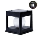 Solární sloupcové světlo 11,8 x 11,8 x 11,5 cm LED žárovky studeného bílého světla IP65 pro venkovní použití na dřevěné sloupky s ochranou proti dešti 1