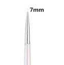 Nageldekorationsborste 7 mm Manikyrborste för nagelmodellering Professionellt verktyg för detaljerad nail art 3