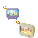 Nattljus i form av en TV för barn 10 x 3,5 x 9 cm USB-laddning plastdekoration 2