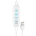 Nattljus målarduk 23 x 17 cm Justerbar ljusstyrka Modern belysning USB-ström 3