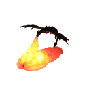 Drake som sprutar eld 3D utskrift LED belysning USB strömförsörjning 20 x 10 cm Fantasy dekoration för hemmet 2