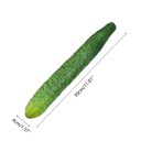 Kunstig gurka 30 x 4 cm Realistisk falsk gurka Dekorativ grönsak Barnleksak till köket Arrangemangsdekoration och rekvisita 3