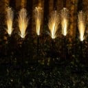 Solární LED tráva 88 cm Umělé květiny s 1,2V solárním panelem pro zahrady, dvory a parky 3