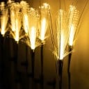 Solární LED tráva 88 cm Umělé květiny s 1,2V solárním panelem pro zahrady, dvory a parky 6