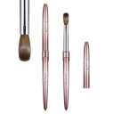 Akrylrund pensel för naglar 7,4 mm 17 cm Hår längd 19,8 mm Professionell pensel med lock för akrylmodellering och nail art 1