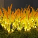Solární LED tráva 88 cm s 1,2V solárním panelem pro zahrady, dvory a parky 3