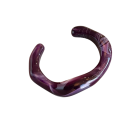 Damsk akrylnármband cuff 6 cm bredd oregelbundet form öppet tjocklek 1,15 cm modern design för vardagligt bruk 6