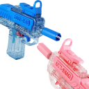 Vattenpistol UZI 17 x 3,5 x 15 cm Kompakt barn vattenvapen plast sprutpistol för vatten Sommar utomhusleksak 2