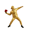 Figurine lanceur de fleurs 21,5 x 18 x 5,5 cm Figurine en résine avec fleur 7