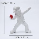 Harformad staty 18 x 14 cm Man med blomma i rörelse – Dekorativ figur för blomkastare 2