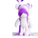 Stor dekorativ björn att måla 34 x 9 cm DIY figur figur av harts för färggjutning Kreativ pouring art modern inredningsdekoration 3