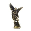 Kristen figur af Sankt Michael 8 x 4,2 cm Metallegeme Religiøs statue af ærkeenglen Dekoration til alteret beskyttelsessymbol for tro 2