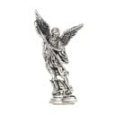Kristen figur af Sankt Michael 8 x 4,2 cm Metallegeme Religiøs statue af ærkeenglen Dekoration til alteret beskyttelsessymbol for tro 4
