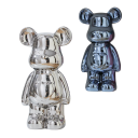Keramisk björnskulptur 17 x 9,5 x 6 cm Glänsande yta Dekorativ figur Modern inredningsdekoration för bord hylla 3